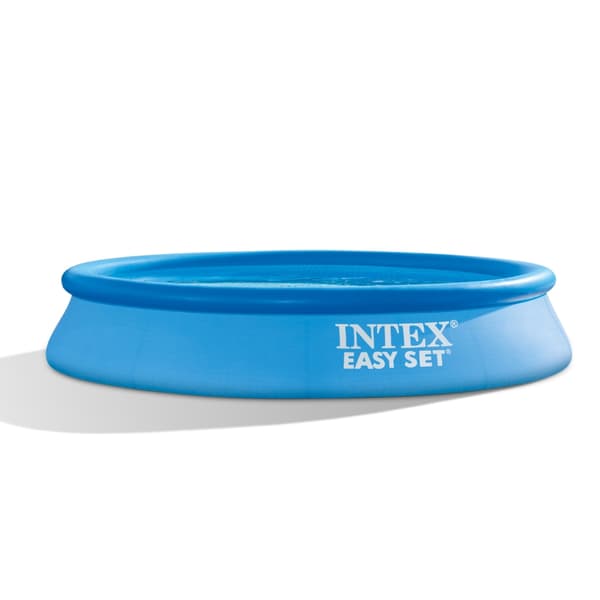 Intex rund oppustelig let sæt swimmingpool - 305 x 61 cm - blå - inkluderet tilbehør CB6