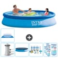 Pikkukuva 1 / 8: Intex Pyöreä puhallettava Easy Set uima-allas - 366 x 76 cm - Sininen -  Tarvikkeet Mukaan Lukien CB15