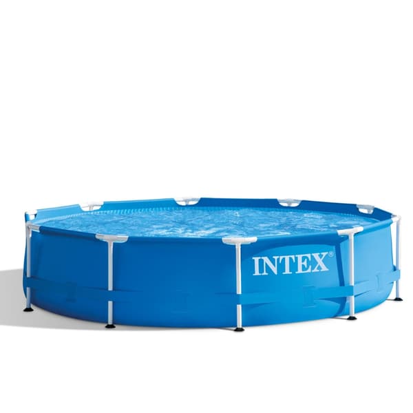 Intex Round Frame Swimming Pool - 305 x 76 cm - Blå -  Inklusive Tilbehør CB87