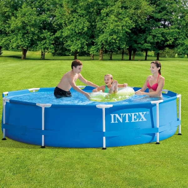 Intex Round Frame Swimming Pool - 305 x 76 cm - Blå -  Inklusive Tilbehør CB87