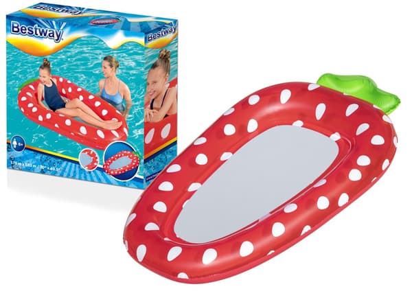 Ilmatäytteinen patja verkkomansikkalla 178 x 103 cm Bestway 43644