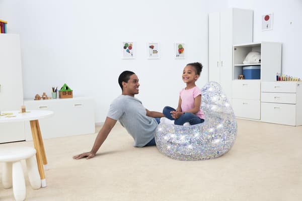 Puhallettava Glitter-tuoli 72 x 72 x 64 cm Bestway 75105