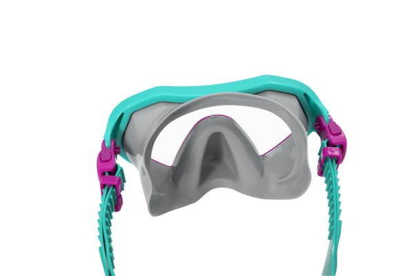 Lasten sukellussetti vaaleanpunainen naamio, evät, snorkkeli Bestway 25046