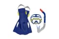 Miniatyrbild 1 av 10: Dykningsset för barn blå mask, fenor, snorkel Bestway 25046