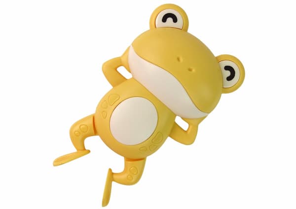 Wind-up Flydende Frø 12 cm Gul