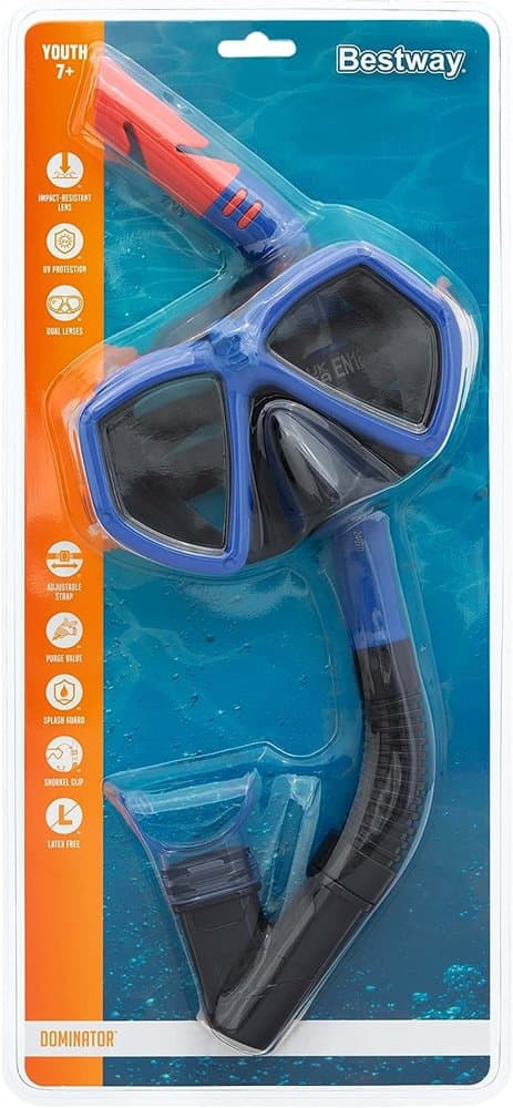 Sukellussarjanaamio Snorkkelinsinisellä 24070
