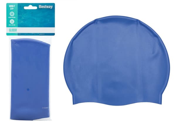Marinblå silikonbadmössa Bestway 26006
