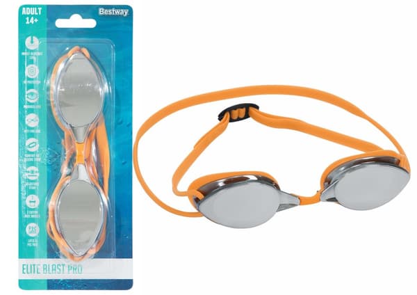 Spejl orange svømmebriller 21066