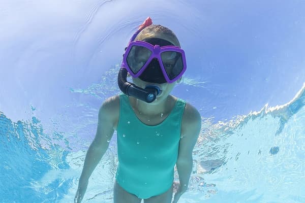 Dykkersæt maske med snorkel Pink 24070