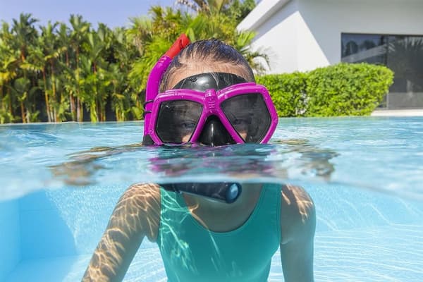 Dykkersæt maske med snorkel Pink 24070