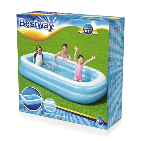 Familie oppustelig pool 262 x 175 x 51 cm Bestway 54006
