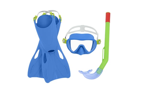 Dykkersæt Blå maske, finner, Snorkel Bestway 25039