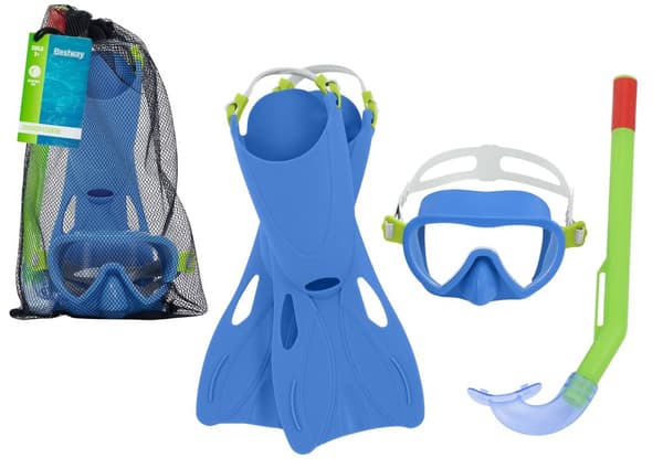Sukellussetti Sininen maski, evät, snorkkeli Bestway 25039