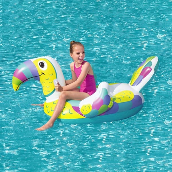 Toucan farverig oppustelig madras 173 cm Bestway 41437