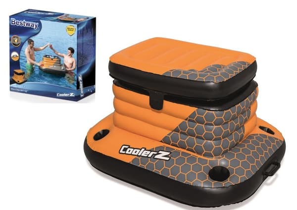 Flydende køleskab 88 x 77 cm Bestway 43191 Sort, Grå, Orange