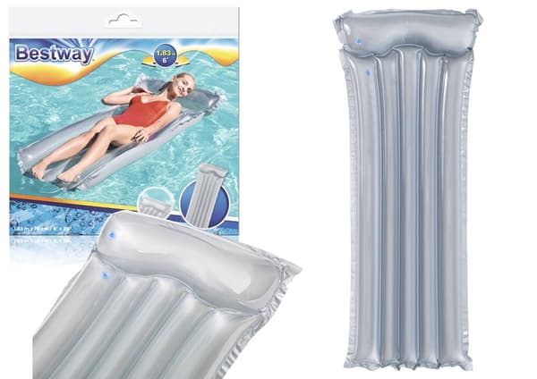Uppblåsbar badmadrass Grå 183 x 76 cm Bestway 44013