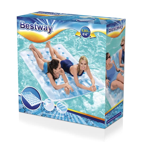 Dobbelt oppustelig madras 193 x 142 cm Bestway 43055