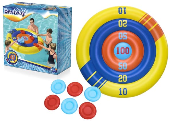 Ilmatäytteinen allaspeli Arcade Shield, frisbee 140 cm Bestway 52566