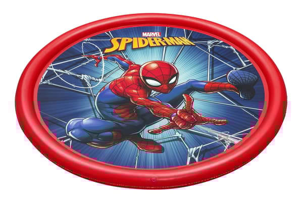 Uppblåsbar plaskdammsmatta med fontän Spider-man 165 cm Bestway 98792