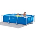 Miniatyrbild 2 av 8: Intex rektangulär ram swimmingpool - 260 x 160 x 65 cm - Blå - ingår Tillbehör A136