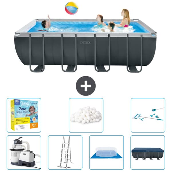 Intex Rectangular Ultra XTR Frame swimmingpool - 549 x 274 x132 cm - Inklusive Tilbehør CB52