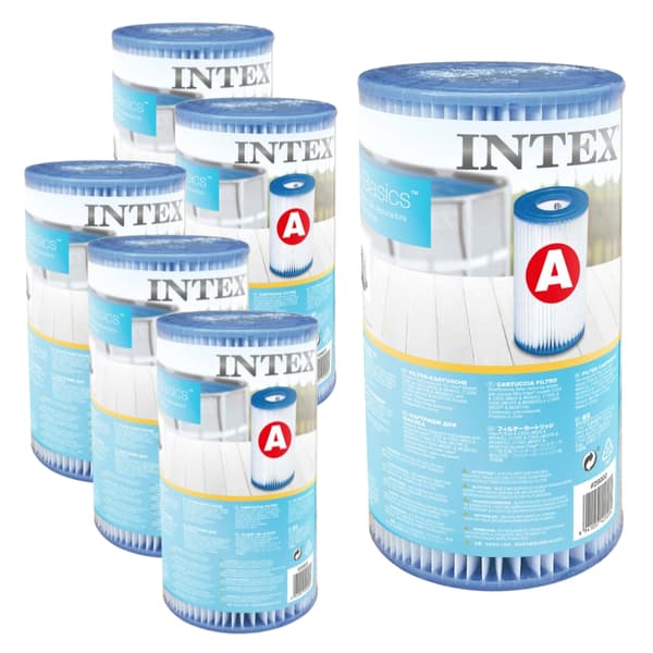 Intex rektangulär prisma-bassäng - 300 x 175 x 80 cm - Grå - Inklusive Tillbehör - CB39