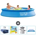 Pikkukuva 1 / 7: Intex Pyöreä puhallettava Easy Set Uima-allas - 305 x 61 cm - Sininen - Mukana Lisätarvikkeet CB8