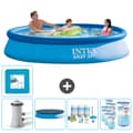 Pikkukuva 1 / 8: Intex Pyöreä puhallettava Easy Set uima-allas - 366 x 76 cm - Sininen -  Tarvikkeet Mukaan Lukien CB16