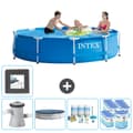 Miniatyrbild 1 av 8: Intex Round Frame Swimming Pool - 305 x 76 cm - Blå -  Inklusive Tillbehör - CB17