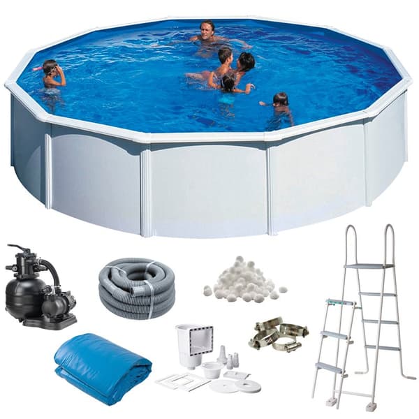 Basic Pool Round Ø550 x 120 cm, White