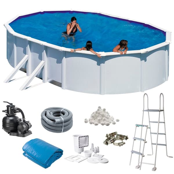 Basic Pool Oval 730 x 375 x 120 cm, White
