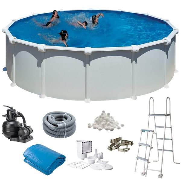 Basic Pool Round Ø550 x 132 cm, White