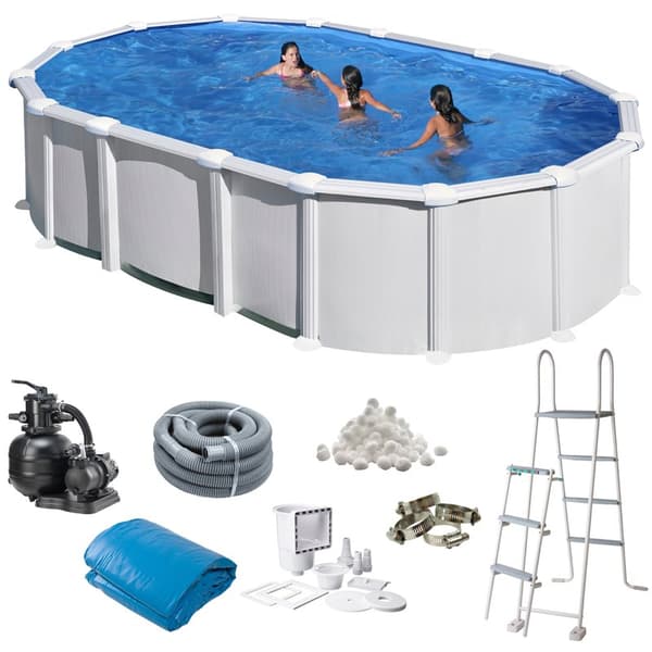 Basic Pool Oval 610 x 375 x 132 cm, White