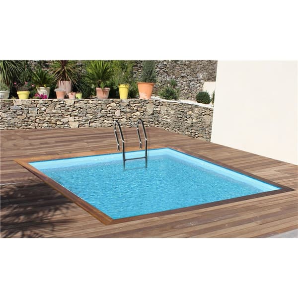 Square Wood Pool 305 x 305 x 119 cm