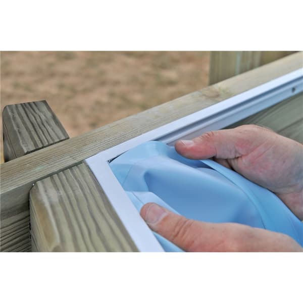 Square Wood Pool 305 x 305 x 119 cm