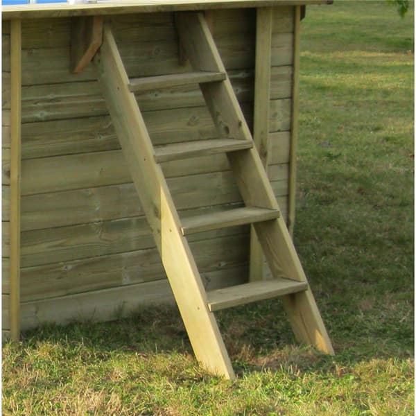 Square Wood Pool 305 x 305 x 119 cm