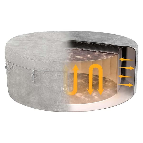 Lay-z Spa Uppblåsbar Jacuzzi Zurich Airjet 180x66 Cm  669 Liters