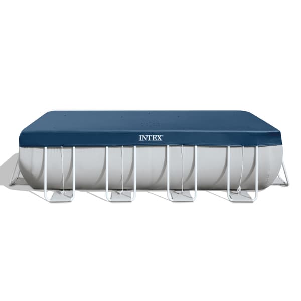 Intexin suorakaiteen muotoinen prismakehys - 400 x 200 x 122 cm - harmaa -  Tarvikkeet Mukaan Lukien CB30