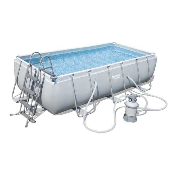 Bestway Rektangulär Rörformad Pool 56442 Power Steel 404x201x100cm  6478 Liters
