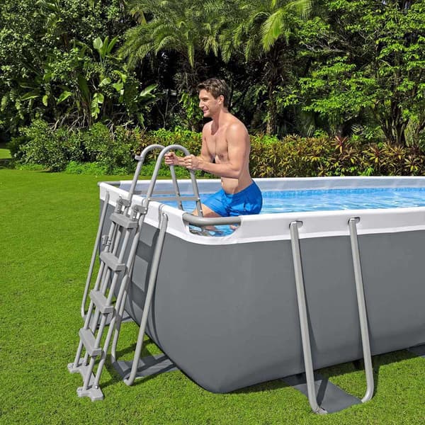 Bestway Oval Rörformad Pool 56716 Power Steel Swim Vista 549x274x122cm  13430 Liters