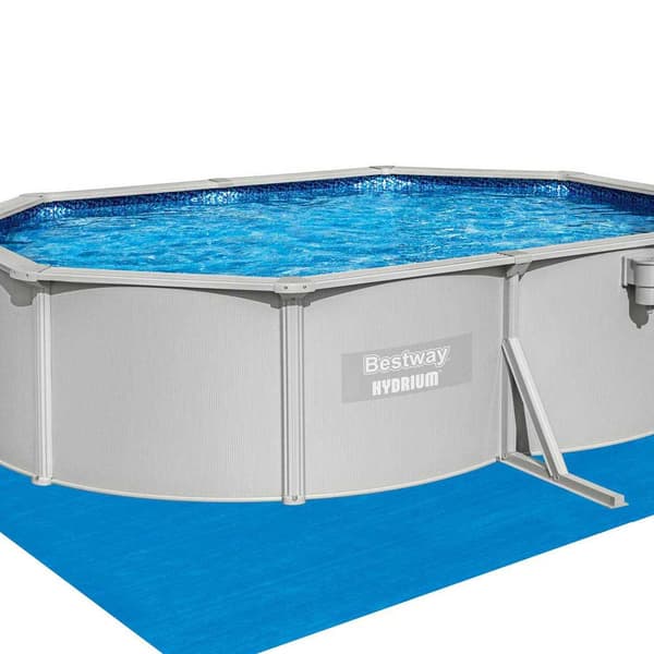 Bestway Oval Stålpool 56586 Hydrium 500x360x120cm 16296 Liters