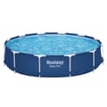 Miniatyrbillede 3 af 8: Bestway Round Steel Pro Swimming Pool - 366 x 76 cm - Blå -  Inklusive Tilbehør CB13