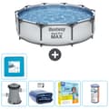 Pikkukuva 1 / 2: Bestway Round Steel Pro MAX -uima-allas - 305 x 76 cm - Harmaa -  Tarvikkeet Mukaan Lukien CB17