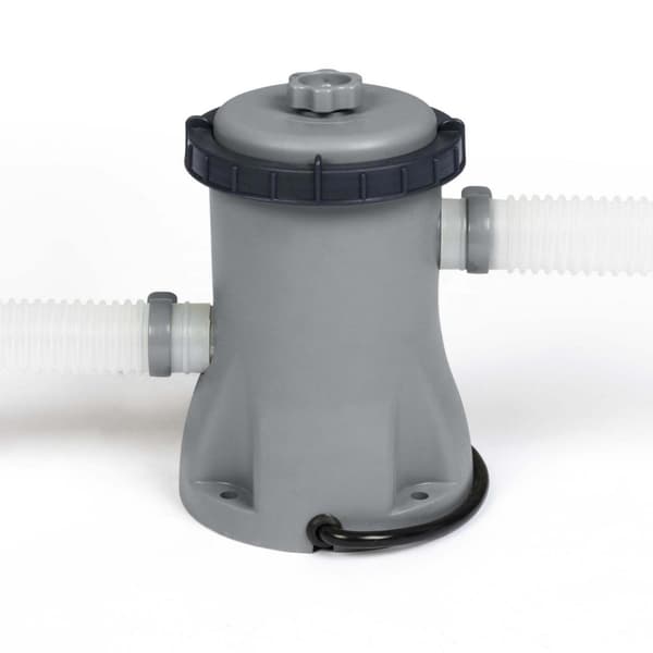 Bestway Round Uppblåsbar Fast Set Pool - 366 x 76 cm - Blå - Ingår Tillbehör CB37