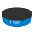 Miniatyrbillede 4 af 4: Bestway Round Oppustelig Fast Set Swimming Pool - 305 x 76 cm - Blå - Inkluderet tilbehør CB5