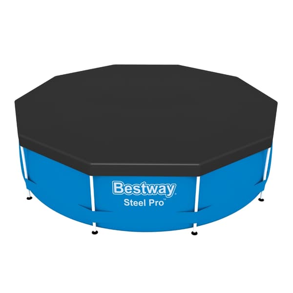 Bestway Round Oppustelig Fast Set Swimming Pool - 305 x 76 cm - Blå - Inkluderet tilbehør CB5