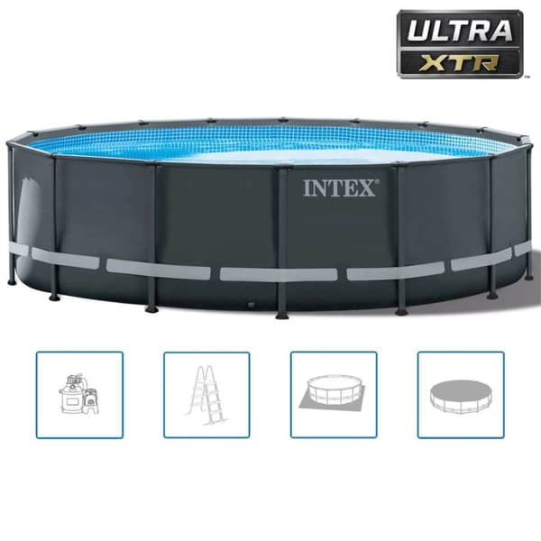 INTEX Pool Ultra XTR Frame set rund 488x122 cm 26326GN