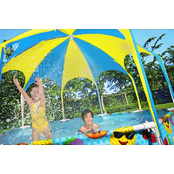 Bestway Pyöreä Putkimainen Allas Ilman Suodatinta/puhdistinta 56432 Steel Pro Splash-in-shade Ø244x51cm  1688 Liters