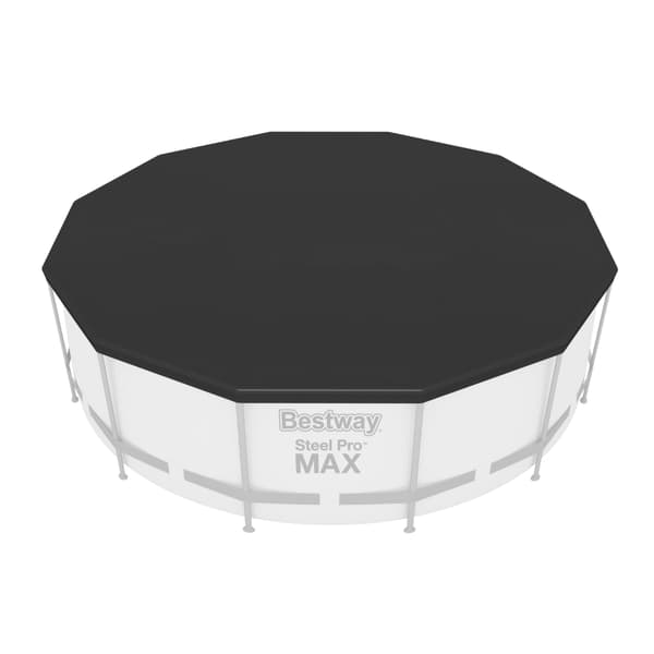 Bestway Round Steel Pro MAX swimmingpool - 366 x 122 cm - Grå -  Inklusive Tilbehør CB34