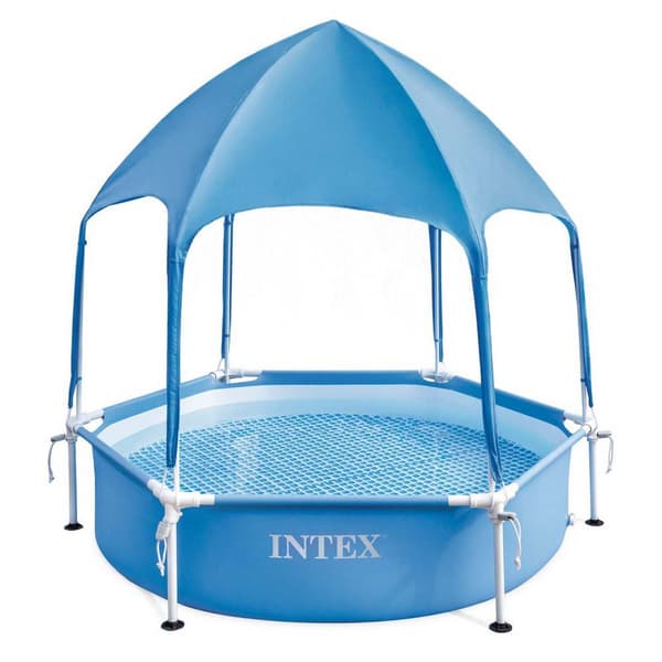Intex Pyöreä Teräsrunko Maanpinnan Yläpuolella Allas Katos Ø183cm  700 Liters